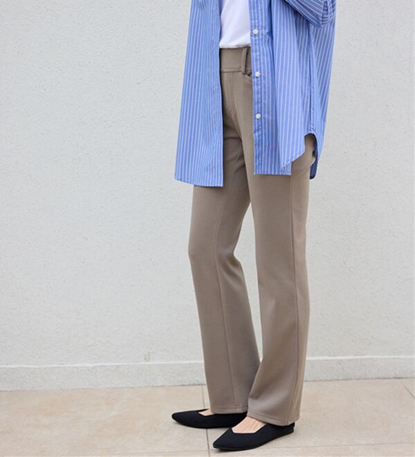 BELLUNA（ベルーナ）の「【裏起毛有無】ジャストフィットらくらくパンツ（フルレングスパンツ）」｜詳細画像