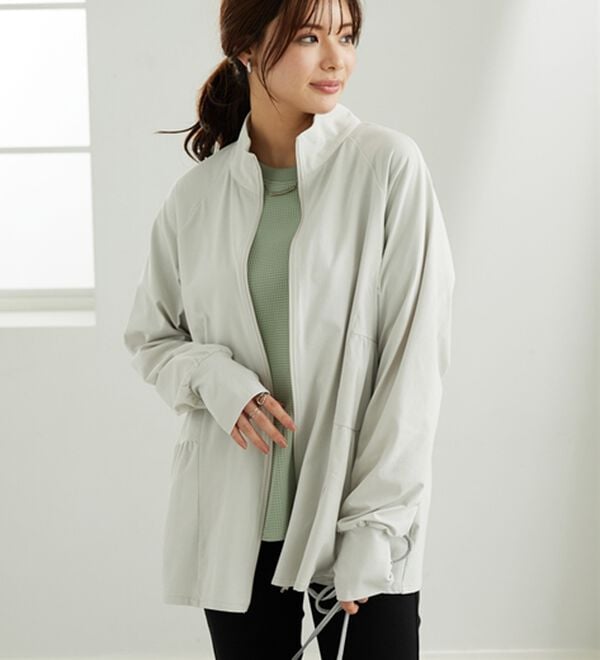 BELLUNA（ベルーナ）の「ティアードデザインラッシュガードＵＶ対策ジャケット（パーカー）」｜詳細画像