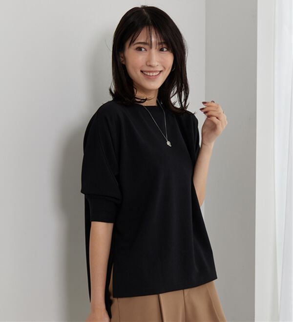 BELLUNA（ベルーナ）の「リブ切替ドルマンデザインプルオーバー（カットソー）」｜詳細画像