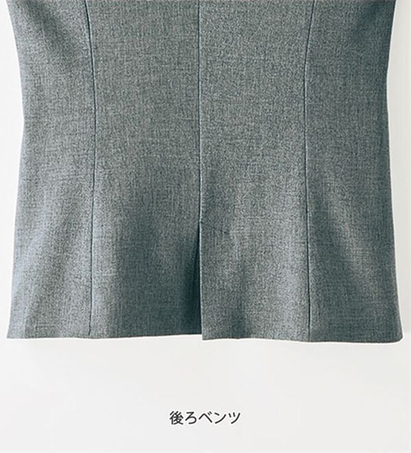 BELLUNA（ベルーナ）の「＜楽スタフィット＞ノーカラージャケット（ノーカラージャケット）」｜詳細画像