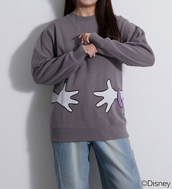 BELLUNA（ベルーナ）の「＜Ｄｉｓｎｅｙ＞【ドナルド＆デイジー】抱き着きプリント裏起毛トレーナー（カットソー）」｜詳細画像