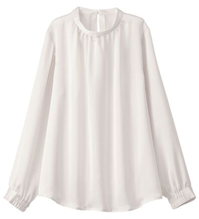 BELLUNA（ベルーナ）の「大人の艶感ヴィンテージサテン素材ブラウス（ブラウス）」