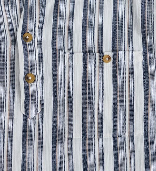 「ざっくり木綿のゆったりリラックスシャツ（メンズシャツ）」｜詳細画像