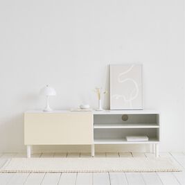 iellio（イエリオ）の「Ｒｏｏｍｎｈｏｍｅ韓国風デザインテレビボード＜リブ＞　＜テレビ台　ローボード　コンパクト　ＴＶ台＞（テレビ台）」