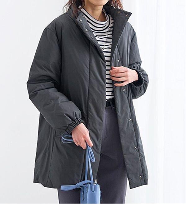 BELLUNA（ベルーナ）の「吸湿発熱ハイネックプルオーバー（カットソー）」｜詳細画像