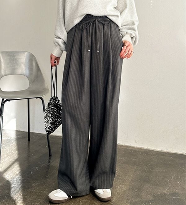 GeeRA（ジーラ）の「【体型カバー】上品なのにラクちんワイドパンツ（フルレングスパンツ）」｜詳細画像