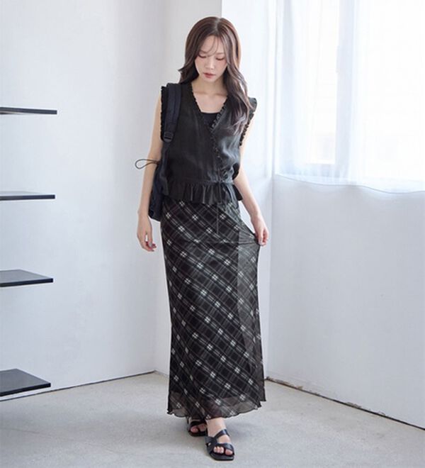 CHAN ME（チャンミ）の「カシュクールフリルブラウス（ブラウス）」｜詳細画像