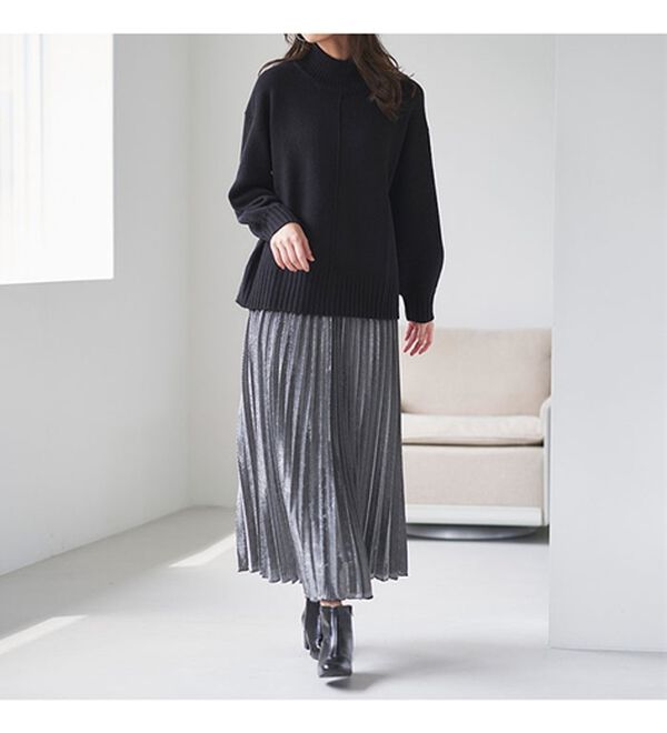 RANAN（ラナン）の「シャイニープリーツスカート（ロングスカート）」｜詳細画像