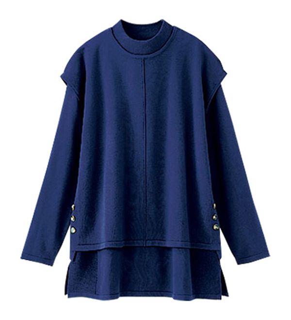 BELLUNA（ベルーナ）の「ベスト付ニットチュニックアンサンブル（アンサンブル）」｜詳細画像