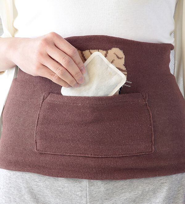 「内側シルク入りあったかのび～るにゃんこ腹巻（肌着・インナーウェア）」｜詳細画像