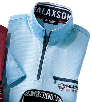 「選べるブランドハーフジッププルオーバー（メンズカットソー）」｜サックス