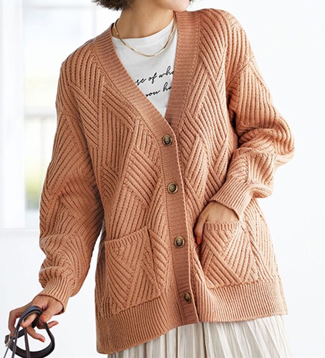 びび【美品】カオス☆チャコール リアナニットカーディガン びび様専用カオス☆チャコール リアナニットカーディガン