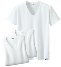 「【３枚組】＜フィラ＞肌側綿１００％風通すインナー（メンズ肌着・インナーウェア）」