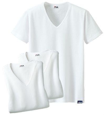 「【３枚組】＜フィラ＞肌側綿１００％風通すインナー（メンズ肌着・インナーウェア）」