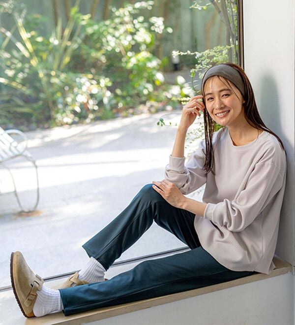 BELLUNA（ベルーナ）の「新触感！マシュマロみたいななめらかストレッチパンツ（フルレングスパンツ）」｜詳細画像