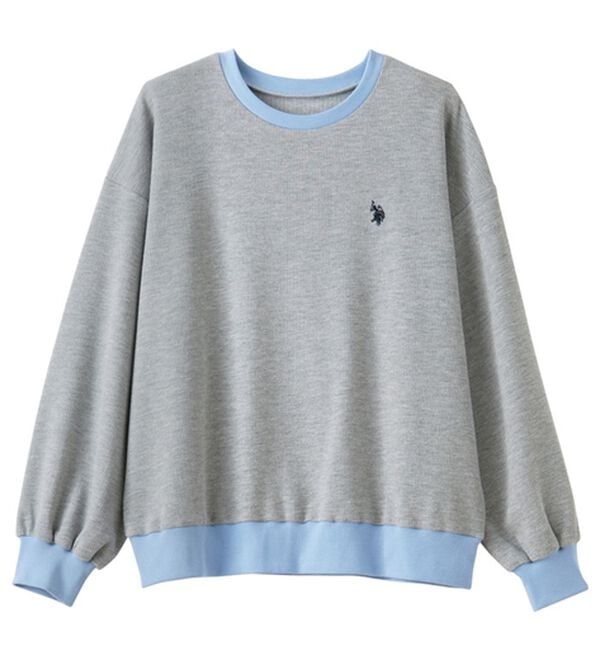 GeeRA（ジーラ）の「【U.S.POLOASSN】オーバーサイズワッフルスウェット（カットソー）」｜詳細画像