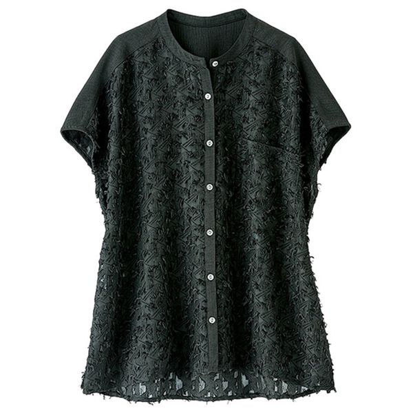 BELLUNA（ベルーナ）の「程よい透け感！ジャカード素材シアーブラウス（ブラウス）」｜詳細画像