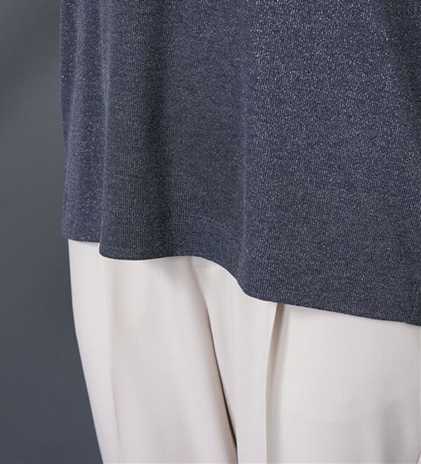BELLUNA（ベルーナ）の「ラメ調ドルマンプルオーバー（カットソー）」｜詳細画像