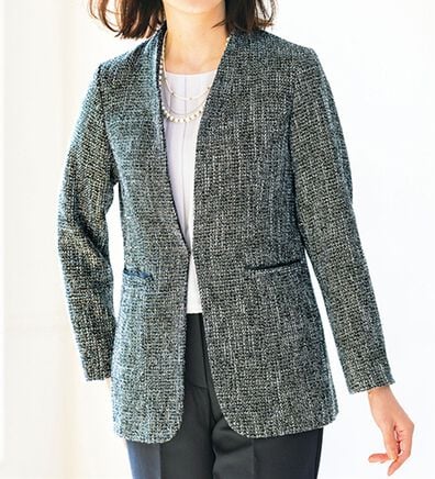 ルフラン（ルフラン）の「ツイードロングジャケット（その他ジャケット）」