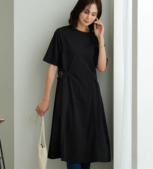 BELLUNA（ベルーナ）の「サイドバックル異素材切替ワンピース（その他ワンピース）」｜詳細画像