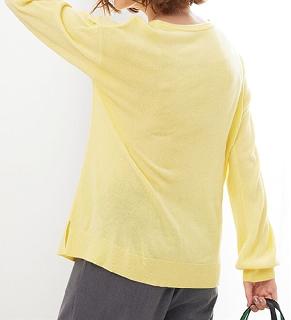 BELLUNA（ベルーナ）の「ふんわりカシミヤタッチニットプルオーバー（ニット・セーター）」｜詳細画像