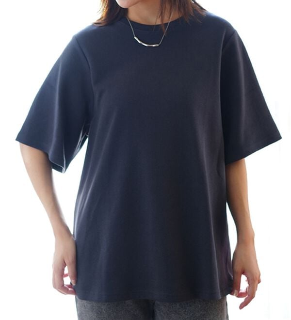 A HAPPY MARILYN（アハッピーマリリン）の「【Ｍ～８Ｌ】名品！「３つのシルエット」と「長袖／半袖」から選べる 綿混 ベーシック Ｔシャツ（Tシャツ）」｜詳細画像