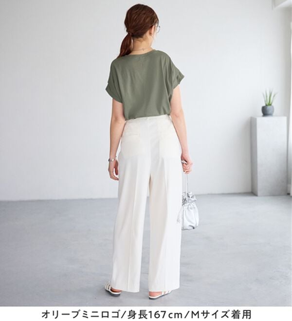 Viola e Viola（ヴィオラ エ ヴィオラ）の「脱普通！すっきり見え大人の上品Ｔシャツ（Tシャツ）」｜詳細画像