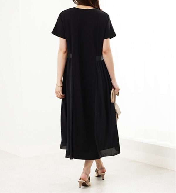 BELLUNA（ベルーナ）の「【Ｌａｇｒｉｌｕａ】サイドシフォン使いギャザー切替ワンピース（その他ワンピース）」｜詳細画像