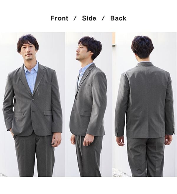 REMEN'S（リメンズ）の「【接触冷感】楽ちんセットアップ（ビジネススーツ）」｜詳細画像