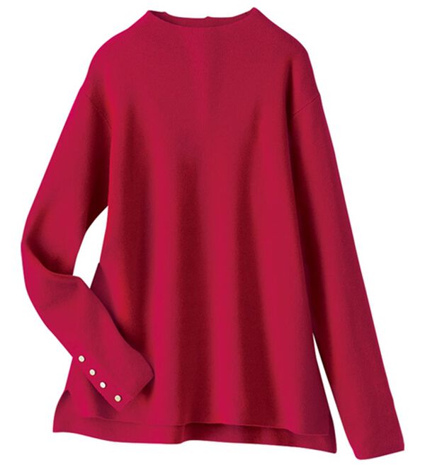 BELLUNA（ベルーナ）の「もちもち袖ボタンニットプルオーバー（ニット・セーター）」｜詳細画像