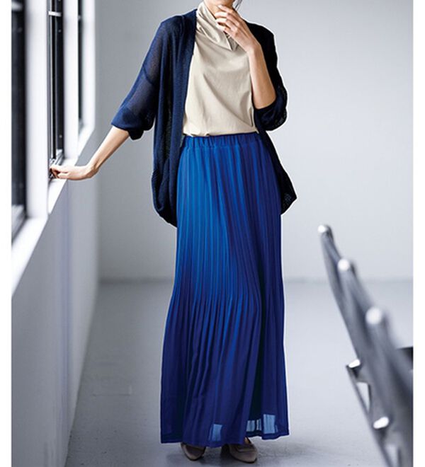RANAN（ラナン）の「シフォンプリーツマキシスカート（ロングスカート）」｜詳細画像