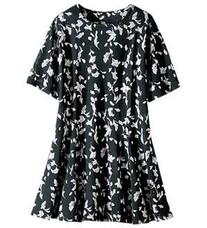 BELLUNA（ベルーナ）の「冷感フレアーシルエットチュニック（チュニック）」｜モノトーンぼかし柄