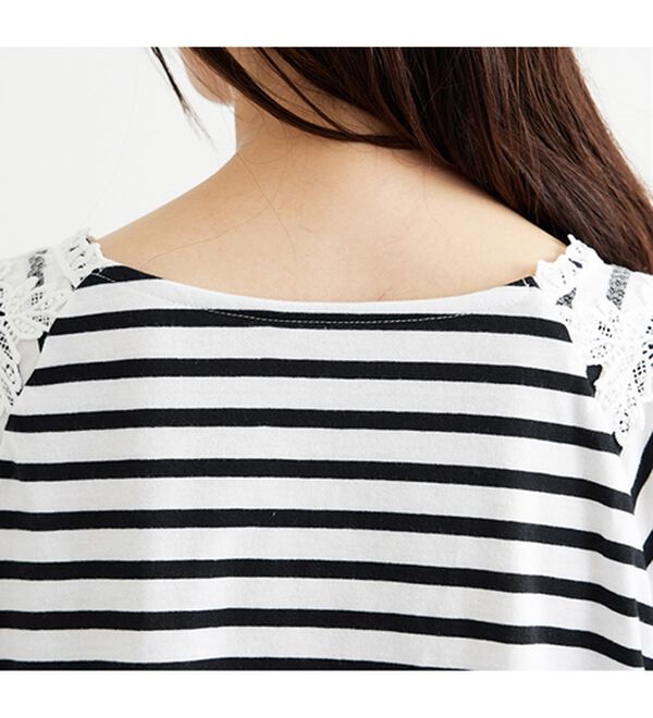 BELLUNA（ベルーナ）の「レース使いポンチョデザインプルオーバー（カットソー）」｜詳細画像