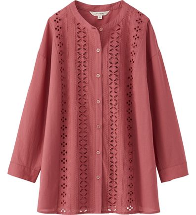 BELLUNA（ベルーナ）の「レース切替デザインシャツブラウス（ブラウス）」