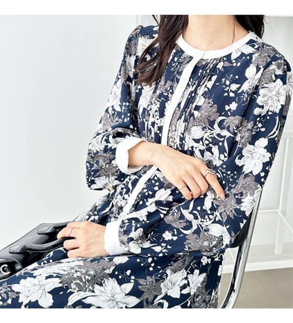 GeeRA（ジーラ）の「大人プリントロングワンピース（ロングワンピース）」｜詳細画像