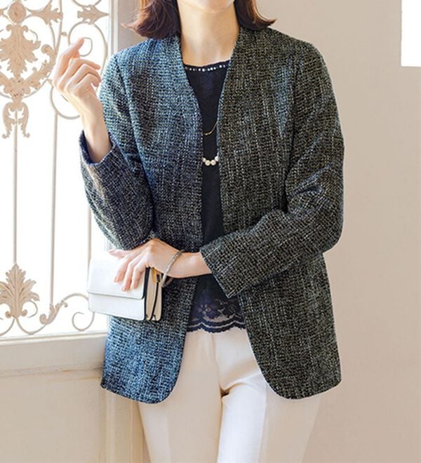 ルフラン（ルフラン）の「ツイードロングジャケット（その他ジャケット）」｜詳細画像