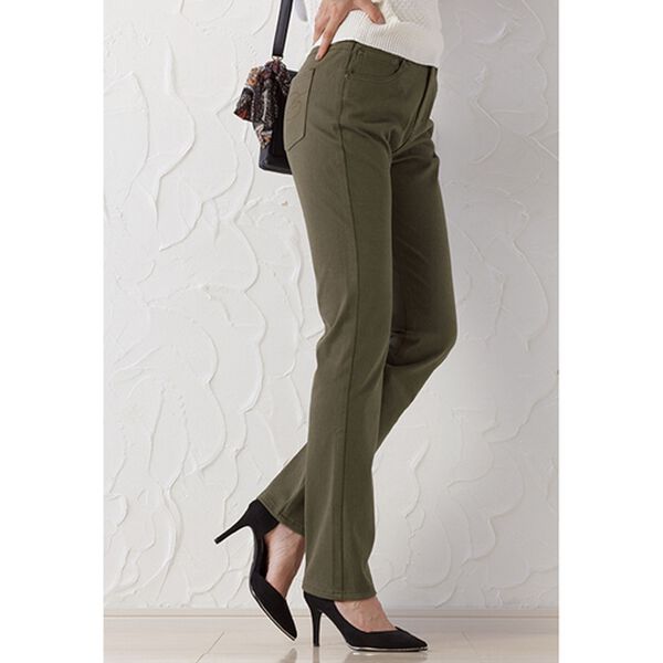 ルフラン（ルフラン）の「【３本組】ミセス思いの楽らくチノパンツ（スマートストレート・ブーツカット）（フルレングスパンツ）」｜詳細画像