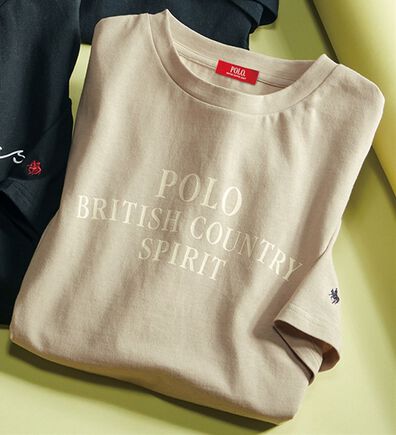 ルフラン（ルフラン）の「【ＰＯＬＯ　ＢＣＳ】刺しゅうプリント綿１００％Ｔシャツ（カットソー）」