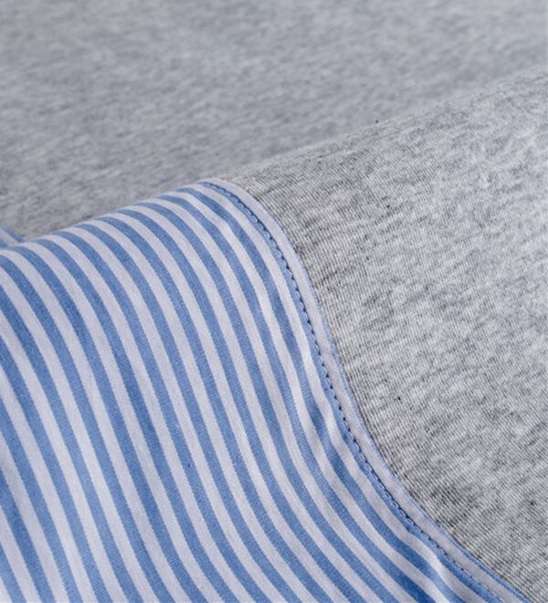 BELLUNA（ベルーナ）の「ストライプ切替デザインプルオーバー（カットソー）」｜詳細画像