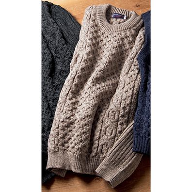 「英国製フィッシャーマンズ　セーター（メンズニット・セーター）」