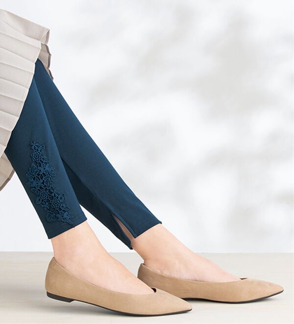 LAVIENNE（ラヴィエンヌ）の「【３色組】涼感！ＵＶ対策おしゃレギンス（スパッツ・レギンス）」｜詳細画像