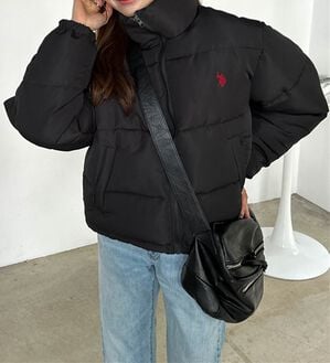 RANAN（ラナン）の「＜U.S.POLO ASSN.＞中綿ショートブルゾン（ブルゾン）」｜ブラック