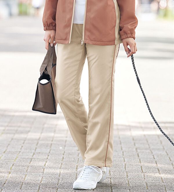 BELLUNA（ベルーナ）の「はっ水加工裏フリースあったかパンツ（フルレングスパンツ）」｜詳細画像