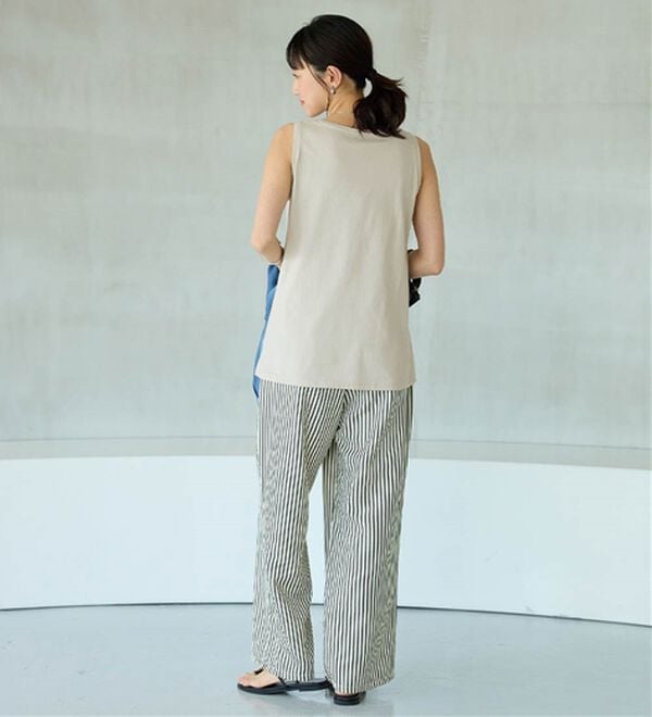 BELLUNA（ベルーナ）の「ヒンヤリ！綿１００％サマ見えタンクトップ（タンクトップ・キャミソール）」｜詳細画像