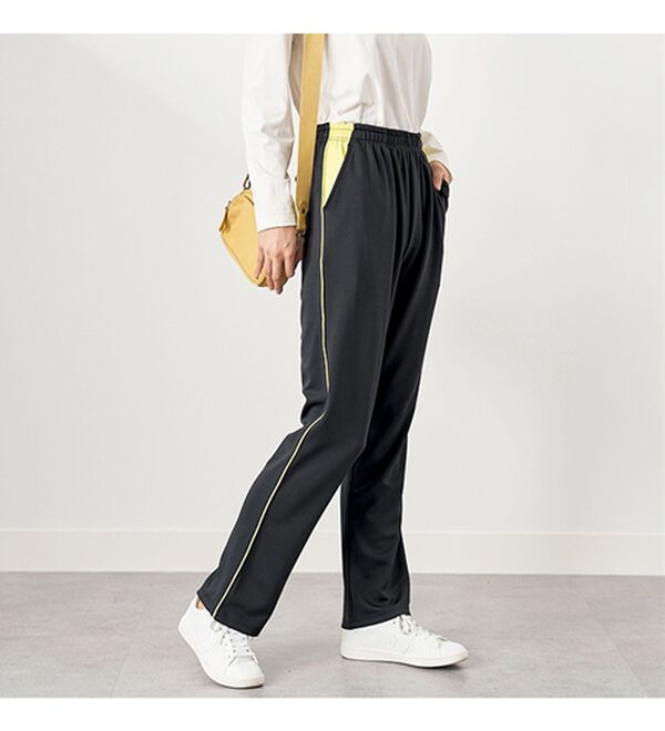 BELLUNA（ベルーナ）の「＜ＥＬＬＥ　Ａｃｔｉｖｅ＞多機能！配色ジャージパンツ（その他パンツ）」｜詳細画像