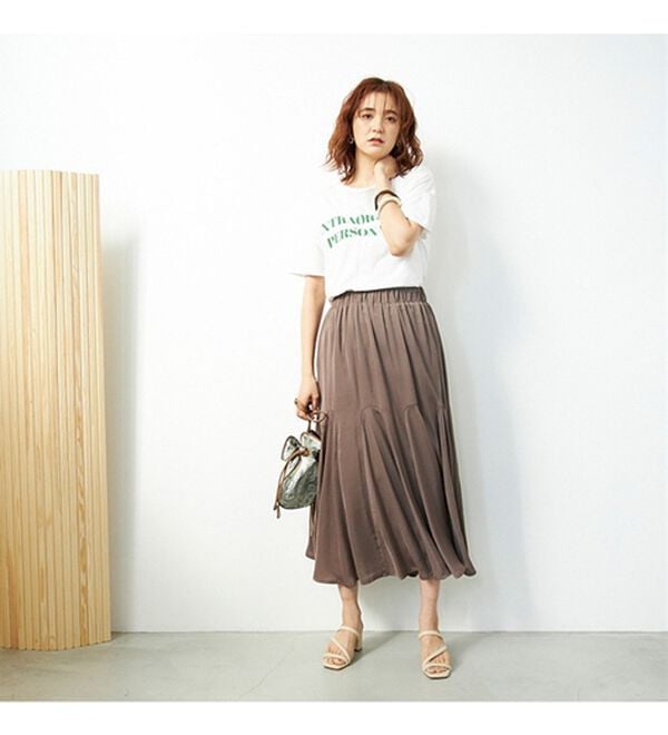 GeeRA（ジーラ）の「切替フレアーロングスカート（ロングスカート）」｜詳細画像