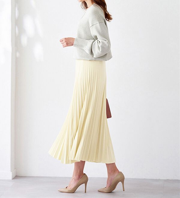 BELLUNA（ベルーナ）の「洗っても形が崩れにくい！プリーツスカート（ロングスカート）」｜詳細画像