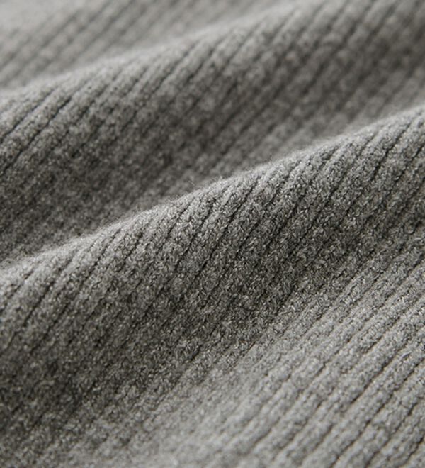 GeeRA（ジーラ）の「レイヤード風ヘンリーネックリブニットトップス（ニット・セーター）」｜詳細画像