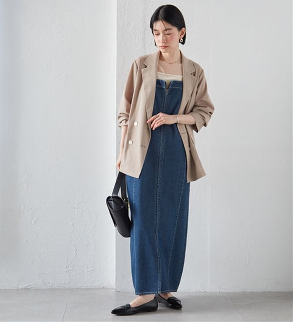 RANAN（ラナン）の「フロントジップデニムジャンスカ（その他ワンピース）」｜詳細画像