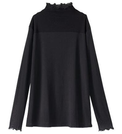 BELLUNA（ベルーナ）の「冬のコーデにちょい足し♪シアーハイネックプルオーバー（カットソー）」